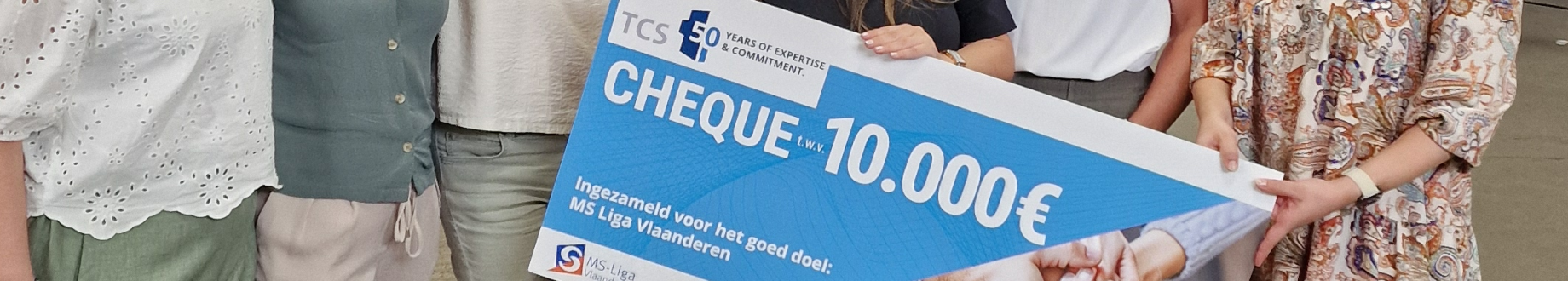 Wow! TCS raises €10,000 for MS-Liga Vlaanderen!