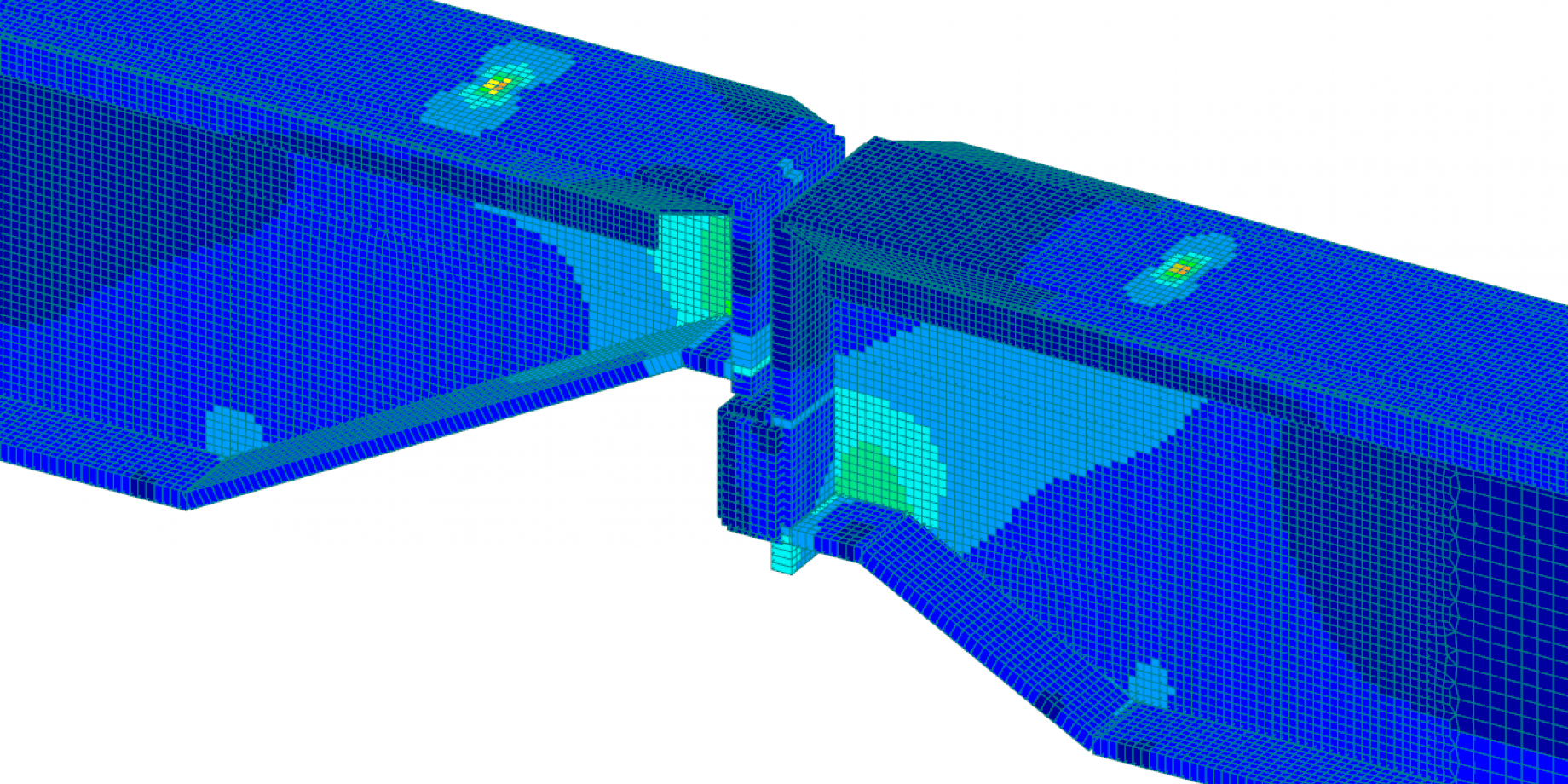 Cranes_Crane services_Detail of the FE-model of the expansion joint_TCS_Timmers